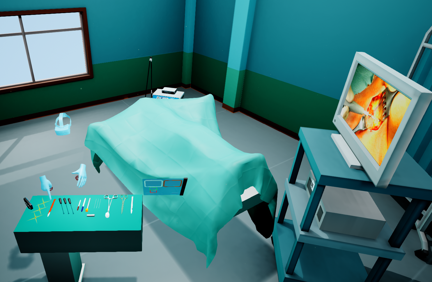 The virtual operating room of the Anatomy Atlas